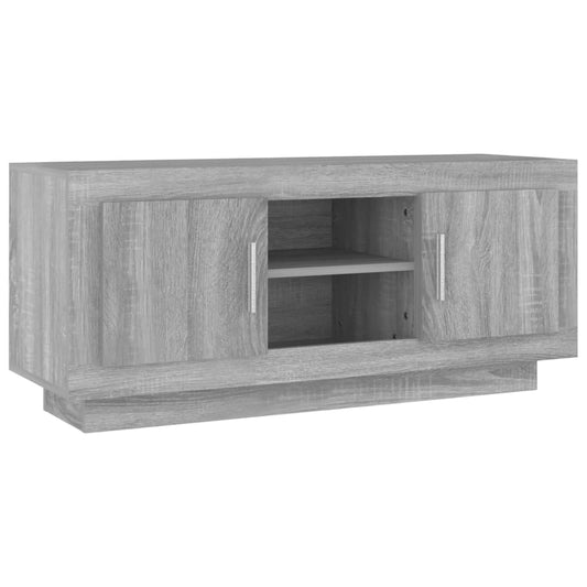 TV Cabinet Grey Sonoma 102x35x45 cm Engineered Wood TV Cabinet Grey Sonoma 102x35x45 cm Engineered Wood