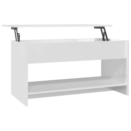 809653 vidaXL Coffee Table High Gloss White 102x50x52,5 cm Engineered Wood 809653 vidaXL Coffee Table High Gloss White 102x50x52,5 cm Engineered Wood