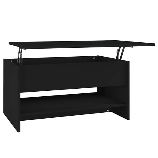 Coffee Table Black 80x50x40 cm Engineered Wood Coffee Table Black 80x50x40 cm Engineered Wood