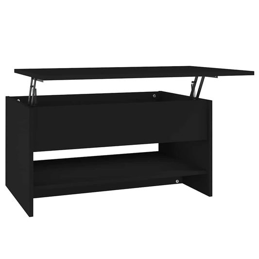 Coffee Table Black 80x50x40 cm Engineered Wood Coffee Table Black 80x50x40 cm Engineered Wood