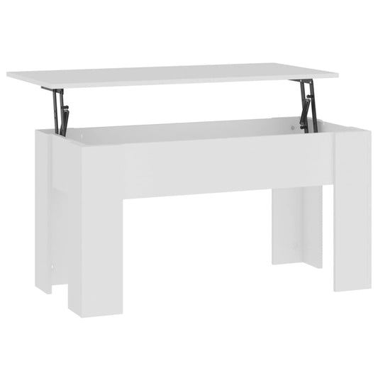Coffee Table White 101x49x52 cm Engineered Wood Coffee Table White 101x49x52 cm Engineered Wood