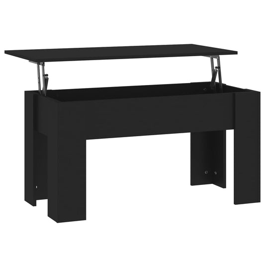 Coffee Table Black 101x49x52 cm Engineered Wood Coffee Table Black 101x49x52 cm Engineered Wood