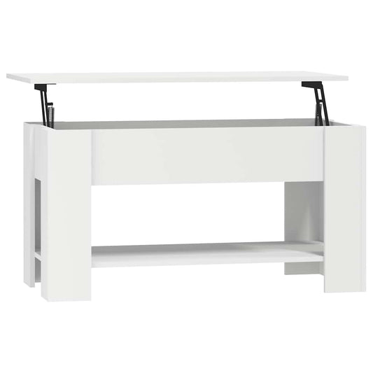 Coffee Table White 101x49x52 cm Engineered Wood Coffee Table White 101x49x52 cm Engineered Wood