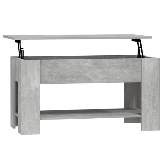 Coffee Table Concrete Grey 101x49x52 cm Engineered Wood Coffee Table Concrete Grey 101x49x52 cm Engineered Wood
