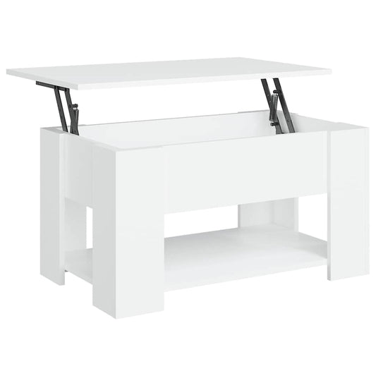 Coffee Table White 79x49x41 cm Engineered Wood Coffee Table White 79x49x41 cm Engineered Wood