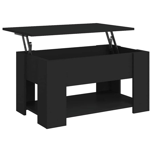 Coffee Table Black 79x49x41 cm Engineered Wood Coffee Table Black 79x49x41 cm Engineered Wood