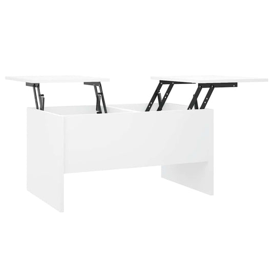 Coffee Table White 80x50x42.5 cm Engineered Wood Coffee Table White 80x50x42.5 cm Engineered Wood