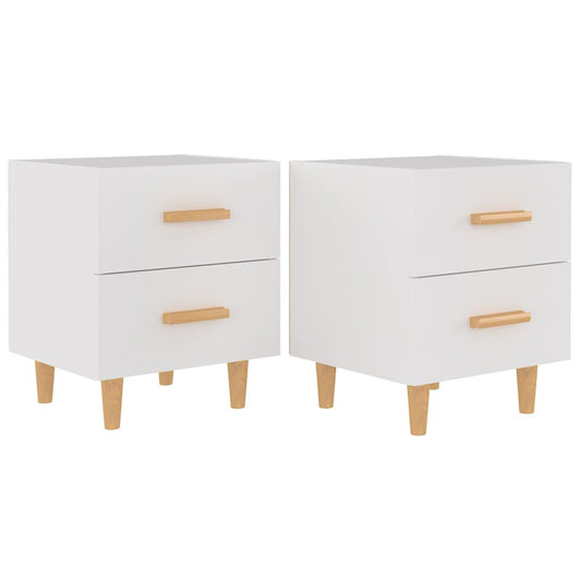 Bed Cabinets 2 pcs White 40x35x47.5 cm Bed Cabinets 2 pcs White 40x35x47.5 cm