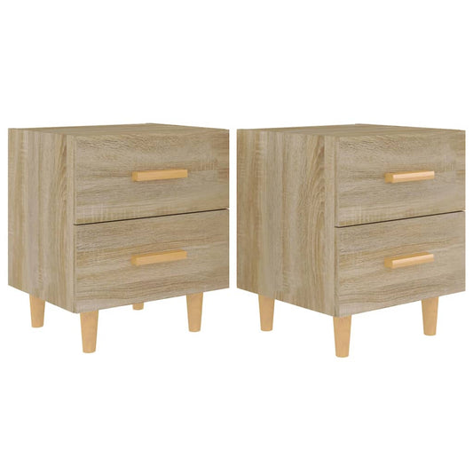 Bed Cabinets 2 pcs Sonoma Oak 40x35x47.5 cm Bed Cabinets 2 pcs Sonoma Oak 40x35x47.5 cm