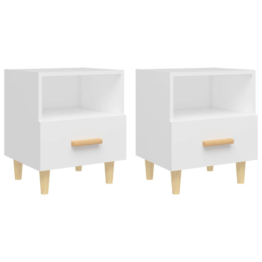 Bedside Cabinets 2 pcs White 40x35x47 cm Bedside Cabinets 2 pcs White 40x35x47 cm