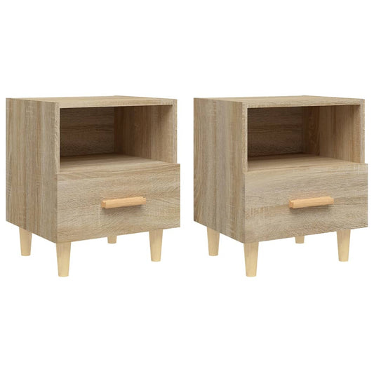 Bedside Cabinets 2 pcs Sonoma Oak 40x35x47 cm Bedside Cabinets 2 pcs Sonoma Oak 40x35x47 cm