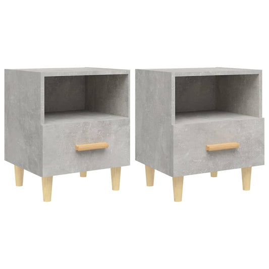 Bedside Cabinets 2 pcs Concrete Grey 40x35x47 cm Bedside Cabinets 2 pcs Concrete Grey 40x35x47 cm