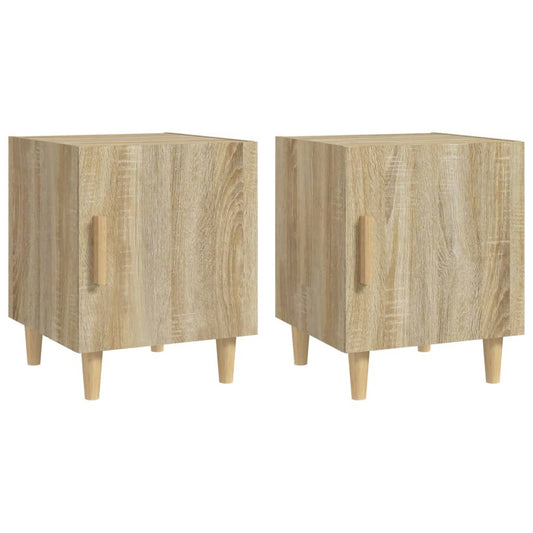 Bedside Cabinets 2 pcs Sonoma Oak Engineered Wood Bedside Cabinets 2 pcs Sonoma Oak Engineered Wood