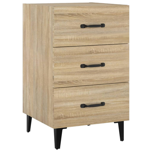 Bedside Cabinet Sonoma Oak 40x40x66 cm Engineered Wood Bedside Cabinet Sonoma Oak 40x40x66 cm Engineered Wood