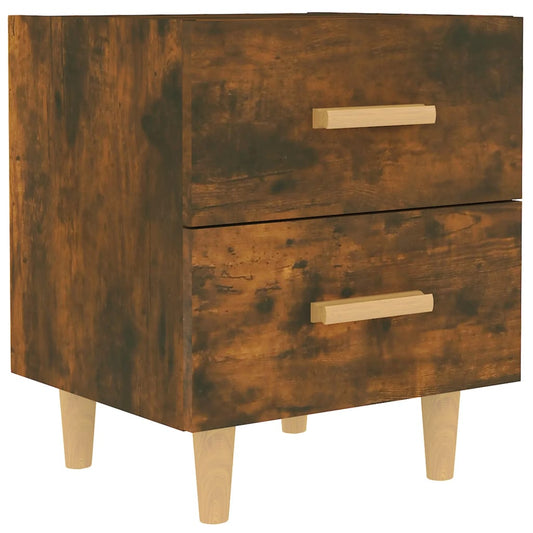 Bed Cabinet Smoked Oak 40x35x47.5 cm Bed Cabinet Smoked Oak 40x35x47.5 cm