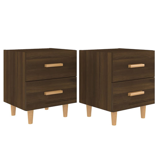 Bed Cabinets 2 pcs Brown Oak 40x35x47.5 cm Bed Cabinets 2 pcs Brown Oak 40x35x47.5 cm