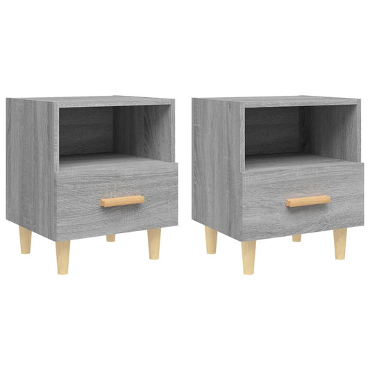 Bedside Cabinets 2 pcs Grey Sonoma 40x35x47 cm Bedside Cabinets 2 pcs Grey Sonoma 40x35x47 cm