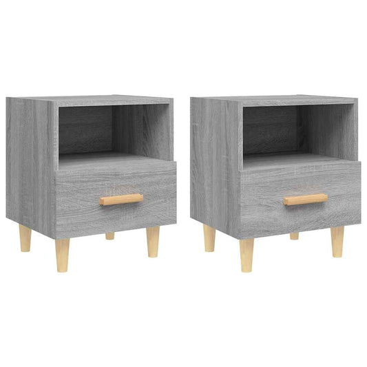 Bedside Cabinets 2 pcs Grey Sonoma 40x35x47 cm Bedside Cabinets 2 pcs Grey Sonoma 40x35x47 cm