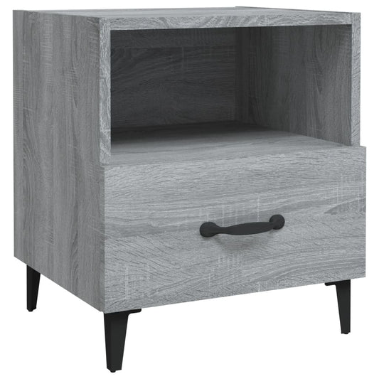 Bedside Cabinet Grey Sonoma Engineered Wood Bedside Cabinet Grey Sonoma Engineered Wood