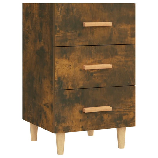 Bedside Cabinet Smoked Oak 40x40x66 cm Engineered Wood Bedside Cabinet Smoked Oak 40x40x66 cm Engineered Wood