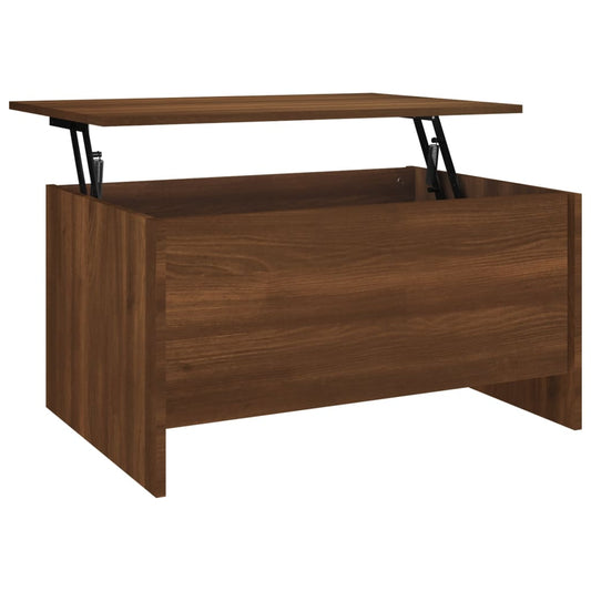 Coffee Table Brown Oak 80x55.5x41.5 cm Engineered Wood Coffee Table Brown Oak 80x55.5x41.5 cm Engineered Wood