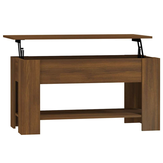 Coffee Table Brown Oak 101x49x52 cm Engineered Wood Coffee Table Brown Oak 101x49x52 cm Engineered Wood