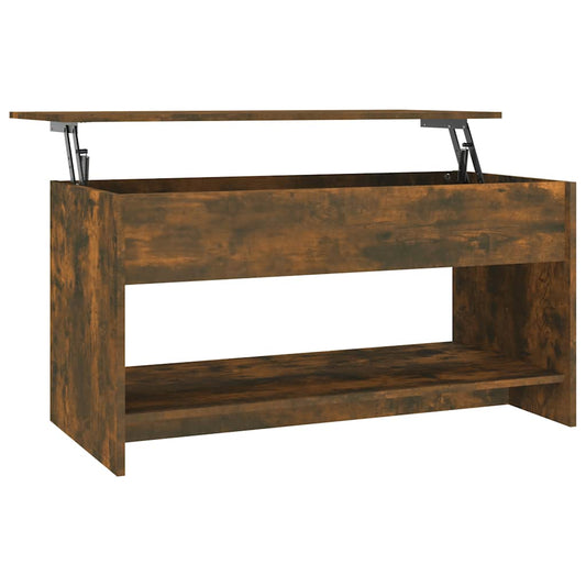 Coffee Table Smoked Oak 102x50x52.5 cm Engineered Wood Coffee Table Smoked Oak 102x50x52.5 cm Engineered Wood