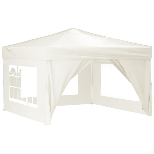 Folding Party Tent with Sidewalls Cream 3x3 m Folding Party Tent with Sidewalls Cream 3x3 m