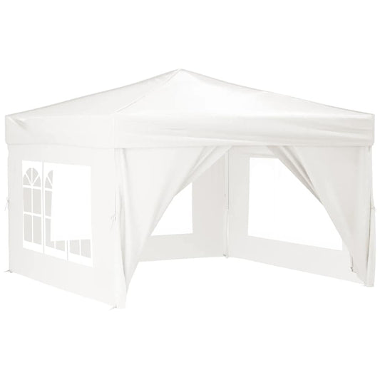 Folding Party Tent with Sidewalls White 3x3 m Folding Party Tent with Sidewalls White 3x3 m
