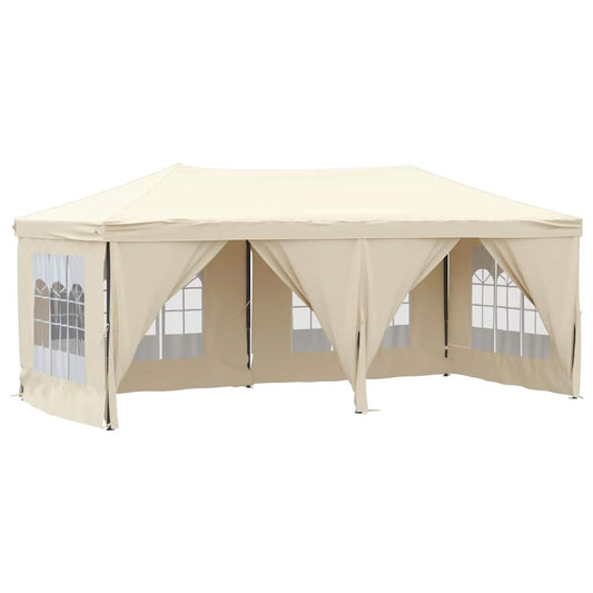 Folding Party Tent with Sidewalls Cream 3x6 m Folding Party Tent with Sidewalls Cream 3x6 m