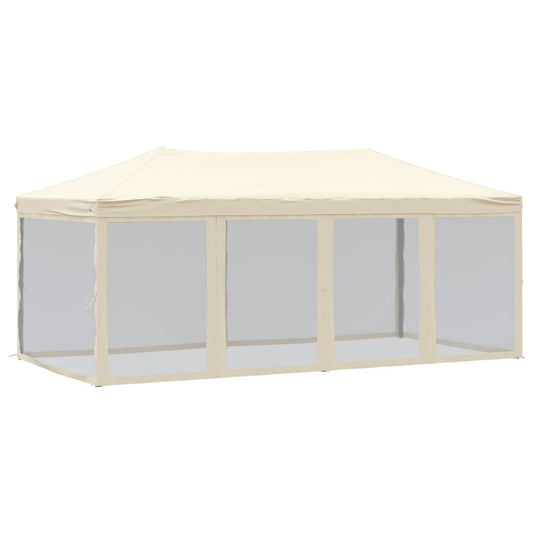 Folding Party Tent with Sidewalls Cream 3x6 m Folding Party Tent with Sidewalls Cream 3x6 m