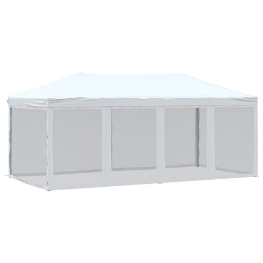 Folding Party Tent with Sidewalls White 3x6 m Folding Party Tent with Sidewalls White 3x6 m