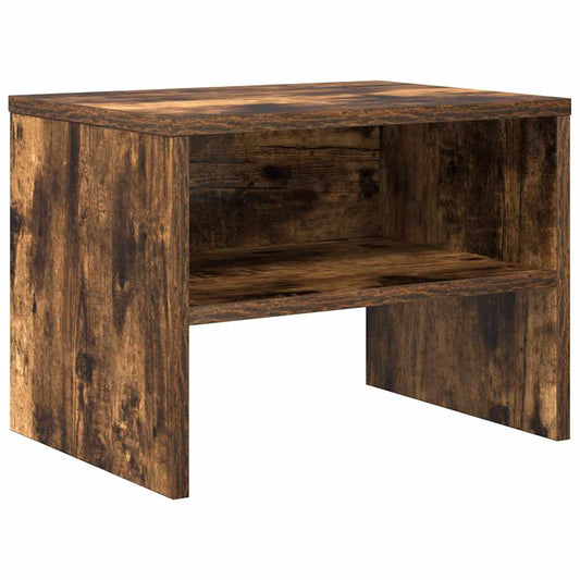 Bedside Cabinet Smoked Oak 40x30x30 cm Engineered Wood Bedside Cabinet Smoked Oak 40x30x30 cm Engineered Wood