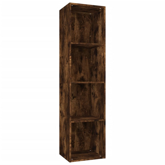 Book Cabinet/TV Cabinet Smoked Oak 36x30x143 cm Engineered Wood Book Cabinet/TV Cabinet Smoked Oak 36x30x143 cm Engineered Wood
