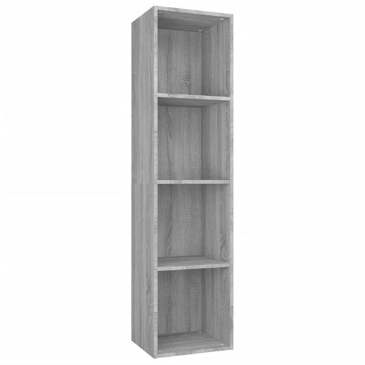 Book Cabinet/TV Cabinet Grey Sonoma 36x30x143 cm Engineered Wood Book Cabinet/TV Cabinet Grey Sonoma 36x30x143 cm Engineered Wood