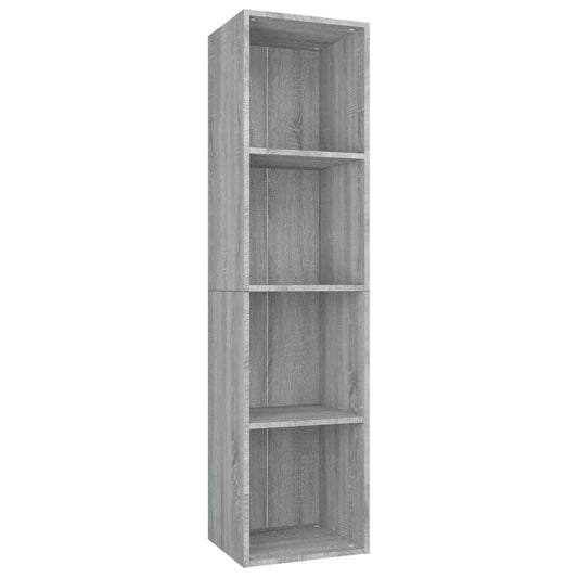 Book Cabinet/TV Cabinet Grey Sonoma 36x30x143 cm Engineered Wood Book Cabinet/TV Cabinet Grey Sonoma 36x30x143 cm Engineered Wood
