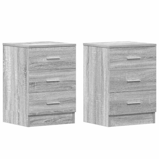 Bedside Cabinets 2 pcs Grey Sonoma 38x35x56 cm Engineered Wood Bedside Cabinets 2 pcs Grey Sonoma 38x35x56 cm Engineered Wood