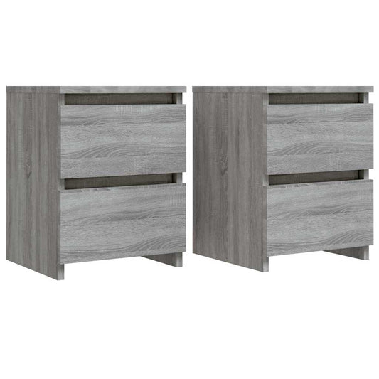 Bedside Cabinets 2 pcs Grey Sonoma 30x30x40 cm Engineered Wood Bedside Cabinets 2 pcs Grey Sonoma 30x30x40 cm Engineered Wood