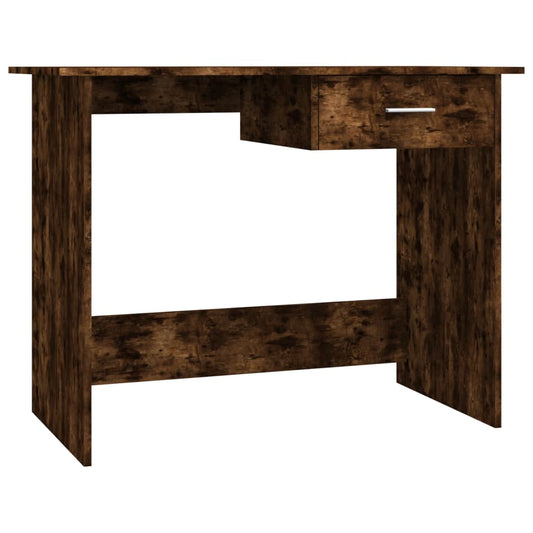 Desk Smoked Oak 100x50x76 cm Engineered Wood Desk Smoked Oak 100x50x76 cm Engineered Wood