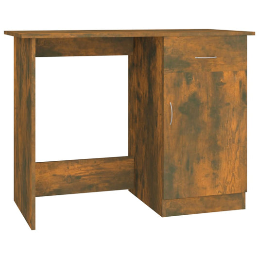 Desk Smoked Oak 100x50x76 cm Engineered Wood Desk Smoked Oak 100x50x76 cm Engineered Wood