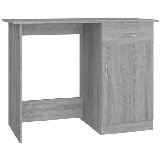 Desk Grey Sonoma 100x50x76 cm Engineered Wood Desk Grey Sonoma 100x50x76 cm Engineered Wood