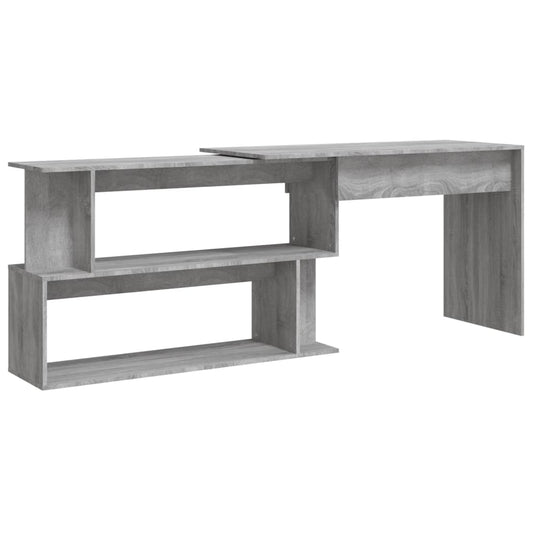 Corner Desk Grey Sonoma 200x50x76 cm Engineered Wood Corner Desk Grey Sonoma 200x50x76 cm Engineered Wood