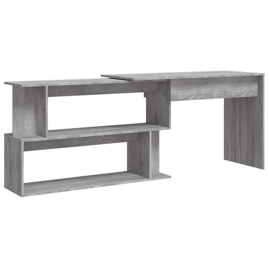 Corner Desk Grey Sonoma 200x50x76 cm Engineered Wood Corner Desk Grey Sonoma 200x50x76 cm Engineered Wood