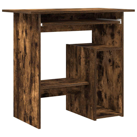 Desk Smoked Oak 80x45x74 cm Engineered Wood Desk Smoked Oak 80x45x74 cm Engineered Wood