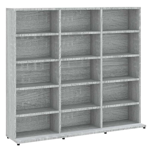 CD Cabinet Grey Sonoma 100x23x89.5 cm Engineered Wood CD Cabinet Grey Sonoma 100x23x89.5 cm Engineered Wood