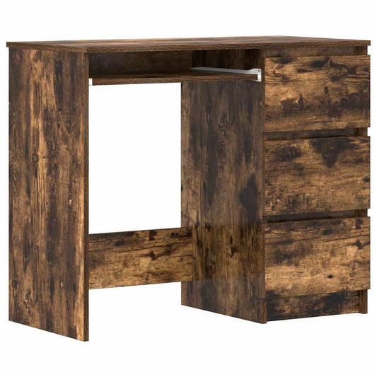Desk Smoked Oak 90x45x76 cm Engineered Wood Desk Smoked Oak 90x45x76 cm Engineered Wood