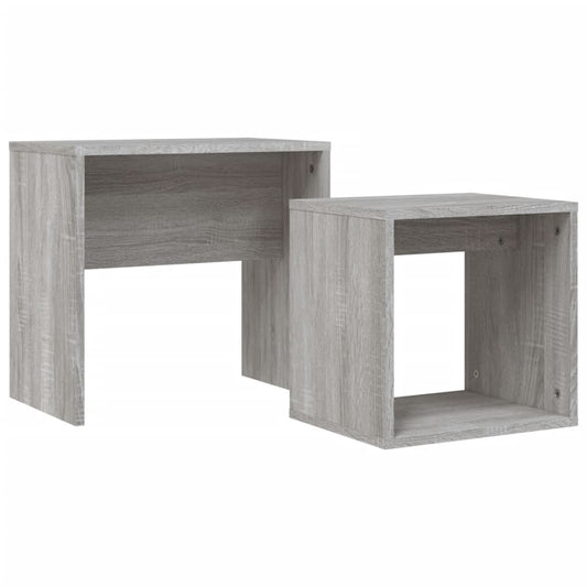 Nesting Coffee Tables 2 pcs Grey Sonoma Engineered Wood Nesting Coffee Tables 2 pcs Grey Sonoma Engineered Wood