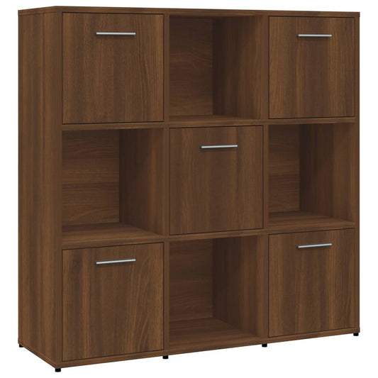 Book Cabinet Brown Oak 90x30x90 cm Engineered Wood Book Cabinet Brown Oak 90x30x90 cm Engineered Wood