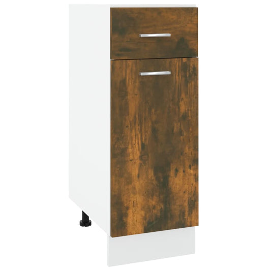 Drawer Bottom Cabinet Lyon Smoked Oak 30x46x81.5 cm Engineered Wood Drawer Bottom Cabinet Lyon Smoked Oak 30x46x81.5 cm Engineered Wood