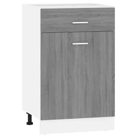 Drawer Bottom Cabinet Lyon Grey Sonoma 50x46x81.5 cm Engineered Wood Drawer Bottom Cabinet Lyon Grey Sonoma 50x46x81.5 cm Engineered Wood